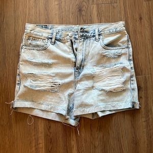 American eagle jean mom shorts